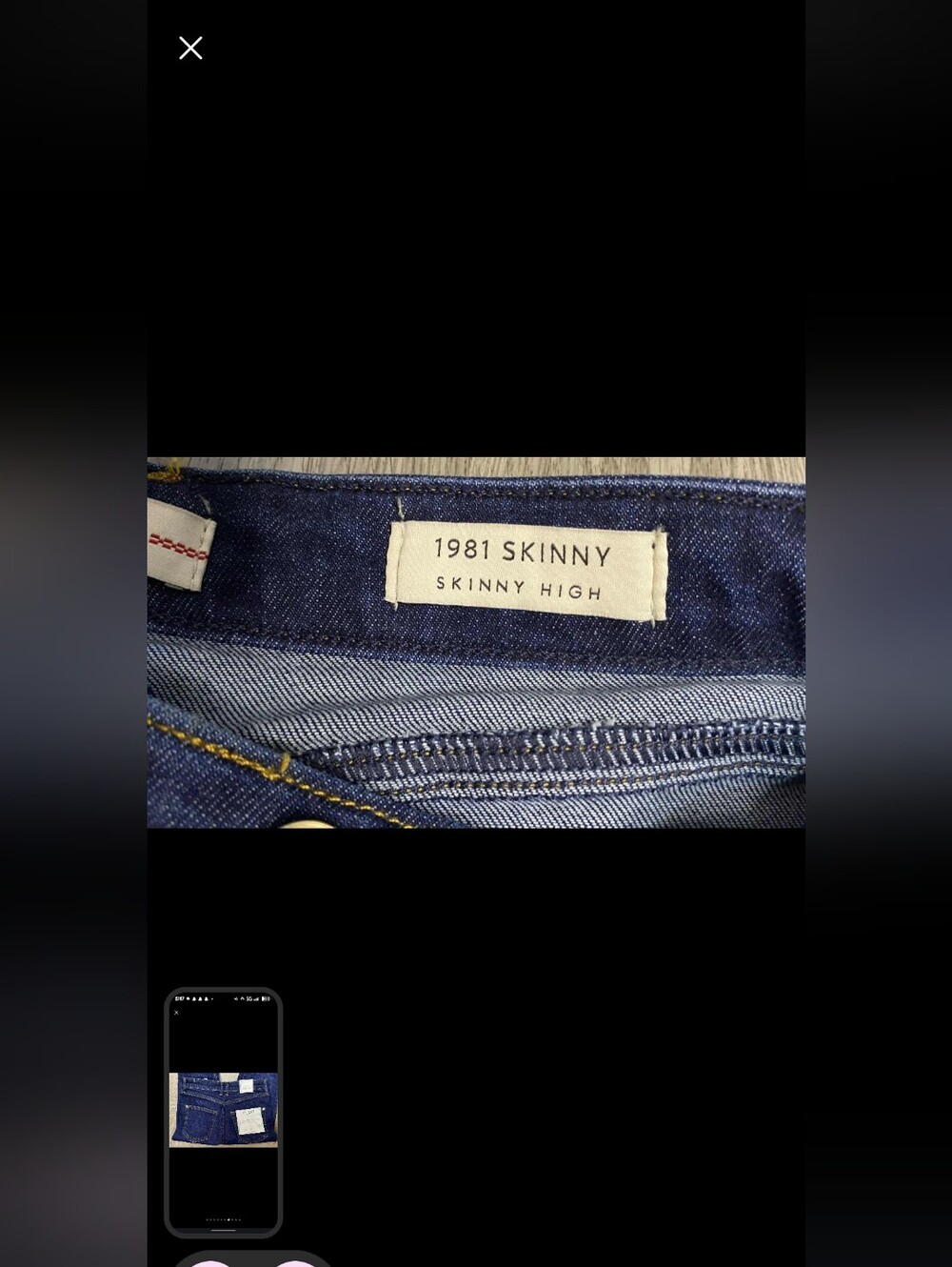 GUESS Women's Dark Indigo Skinny Jeans - Picture 6 of 10
